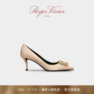 闪耀梦幻光芒：Roger Vivier/RV女鞋Flower Strass花钻高跟婚鞋单鞋诠释极致浪漫婚嫁之美